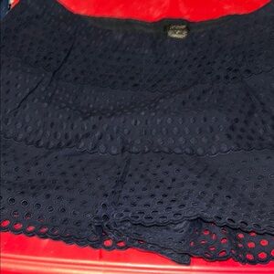 J. Crew Black Textured Skirt